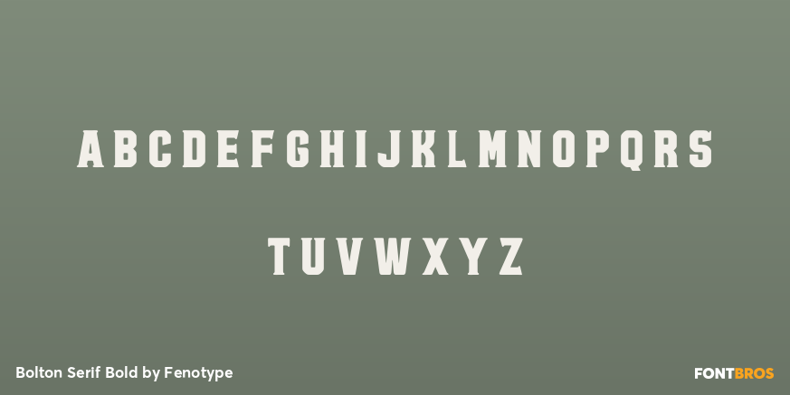 Bolton Serif Bold Font Poster #2