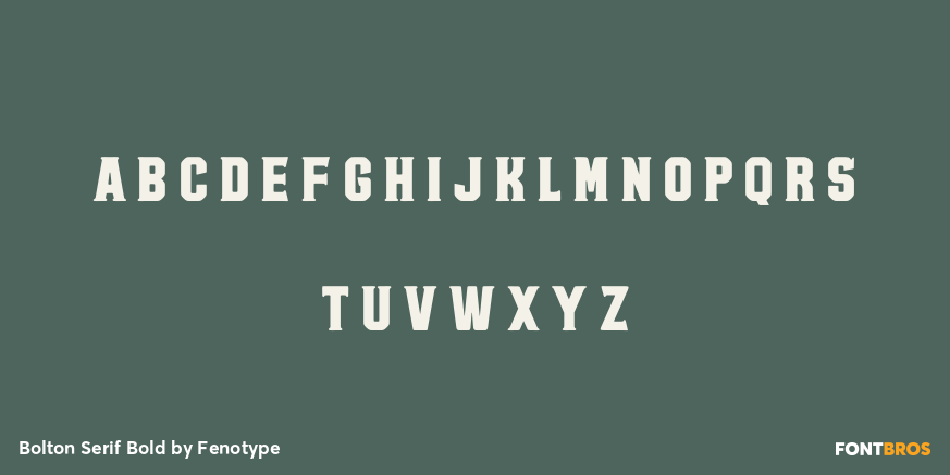 Bolton Serif Bold Font Poster #3