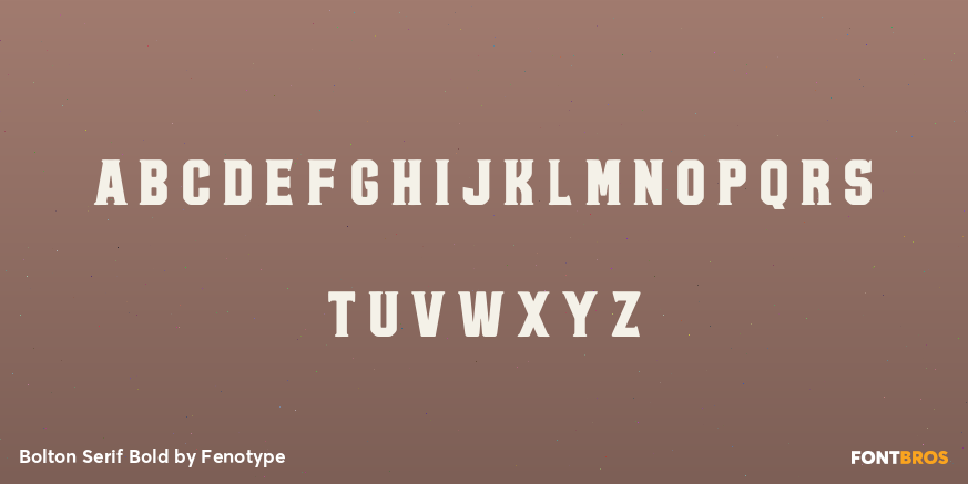 Bolton Serif Bold Font Poster #1