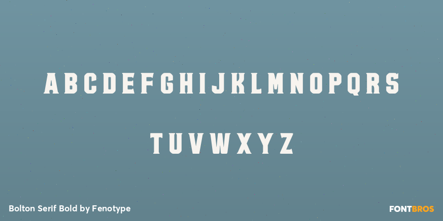 Bolton Serif Bold Font Poster #1