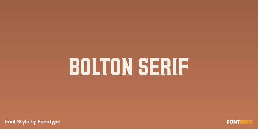 Bolton Serif Poster