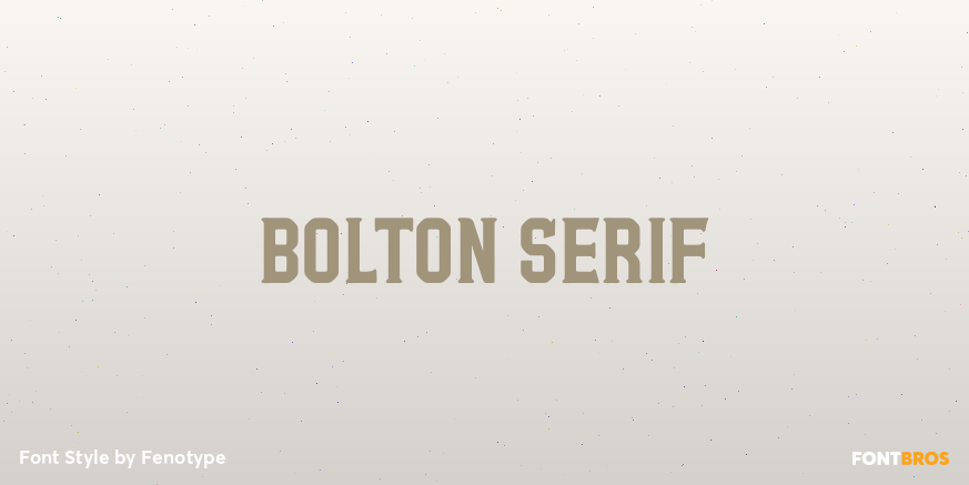Bolton Serif Poster