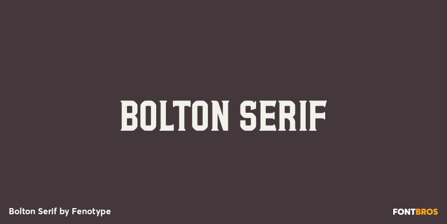 Bolton Serif Poster
