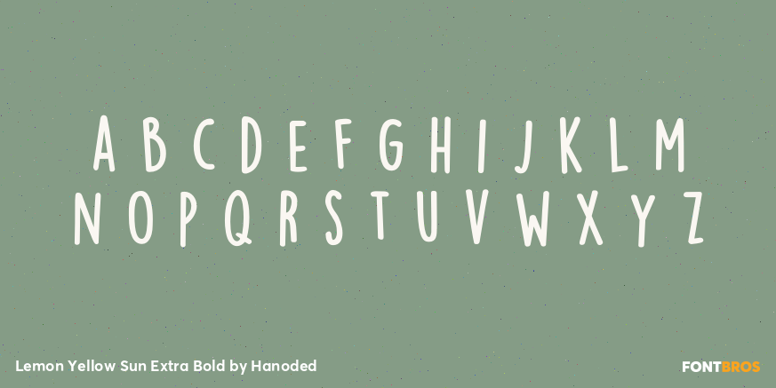 Lemon Yellow Sun Extra Bold Font Poster #3