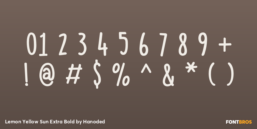 Lemon Yellow Sun Extra Bold Font Poster #4