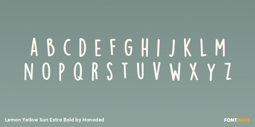 Lemon Yellow Sun Extra Bold Font Poster #1