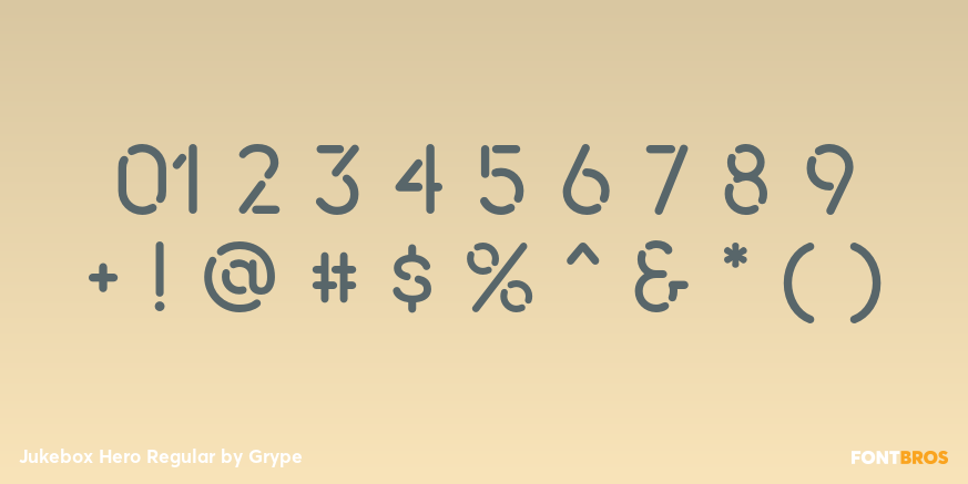 Jukebox Hero Regular Font Poster #1