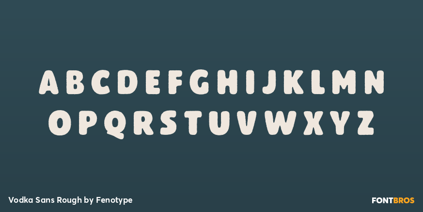 Vodka Sans Rough Font Poster #3