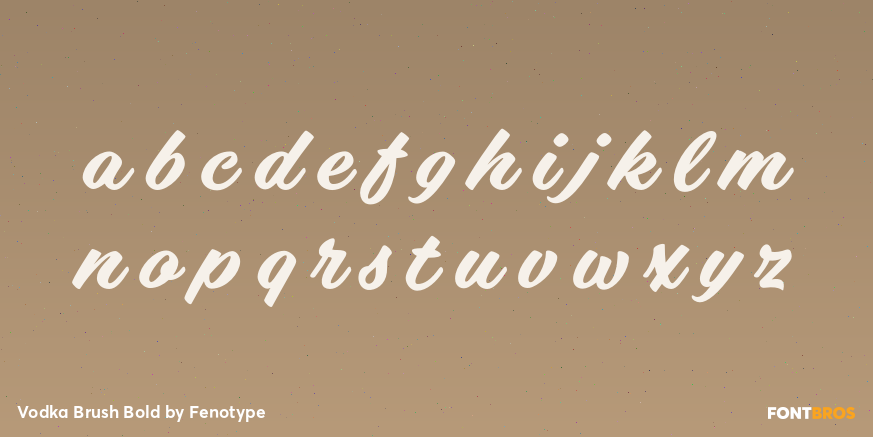 Vodka Brush Bold Font Poster #1