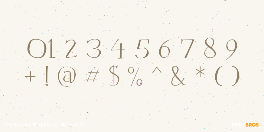 Mysterious Regular Font Poster #4