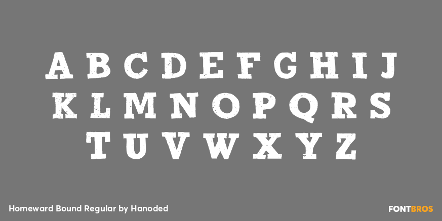 Homeward Bound Regular Font Poster #2