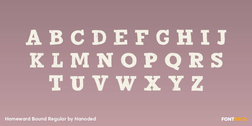 Homeward Bound Regular Font Poster #1