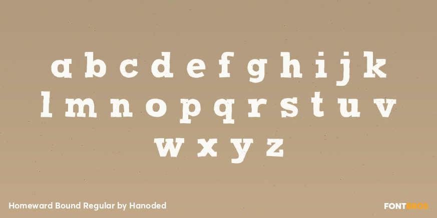 Homeward Bound Regular Font Poster #1