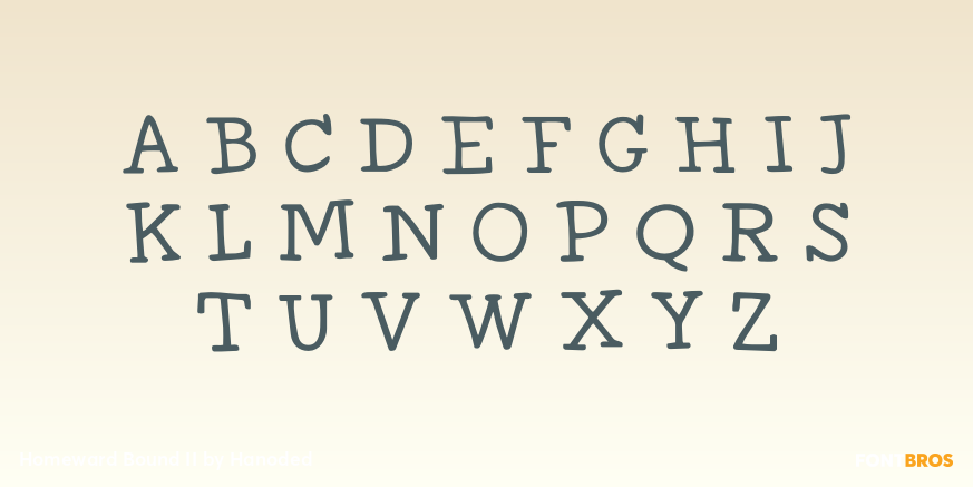 Homeward Bound II Font Poster #2