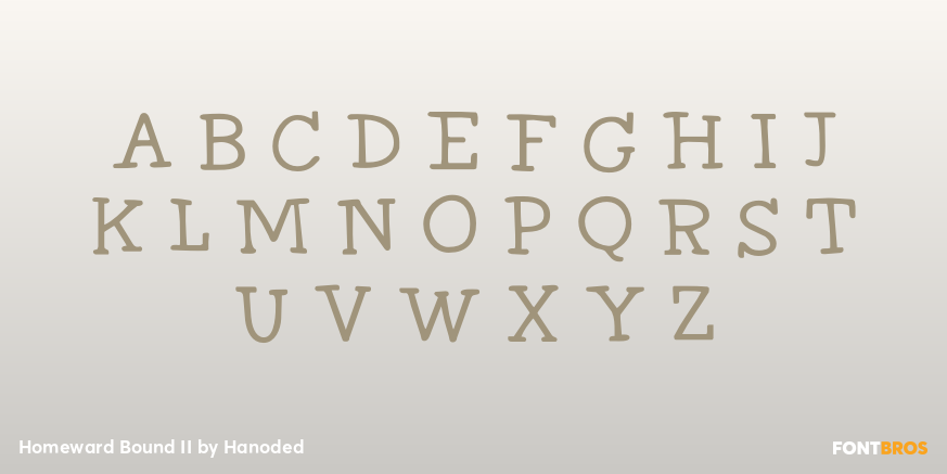 Homeward Bound II Font Poster #3