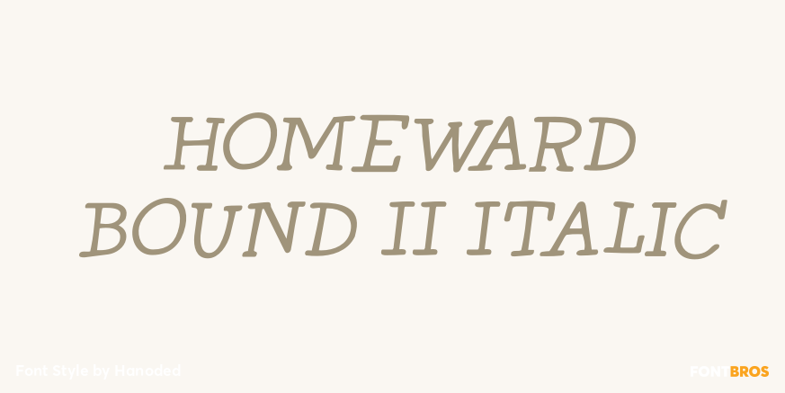Homeward Bound II Italic Poster