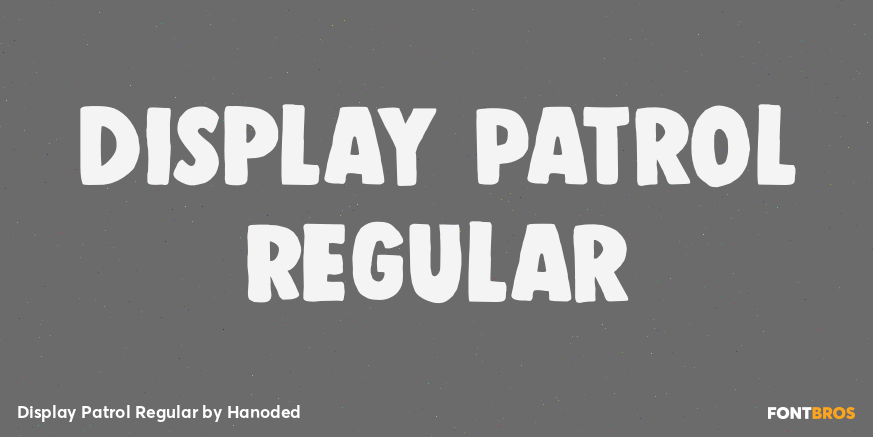 Display Patrol Regular Poster