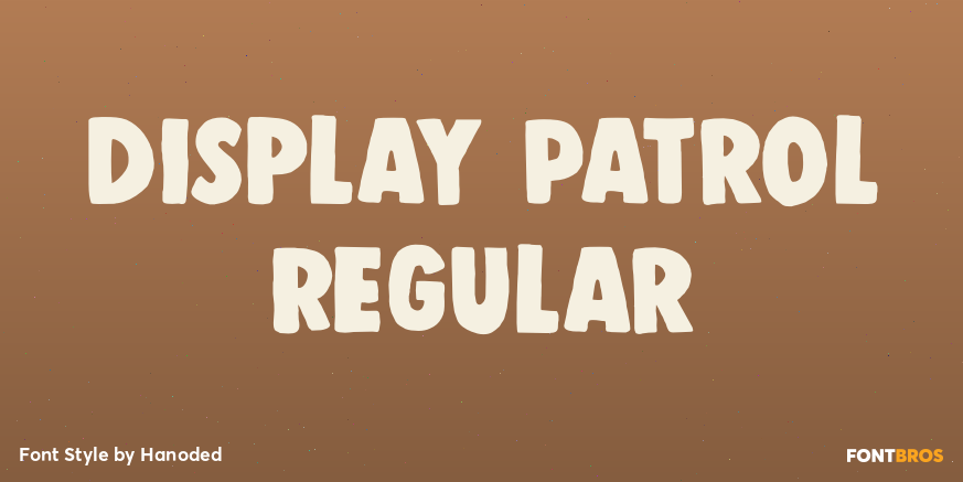 Display Patrol Regular Poster