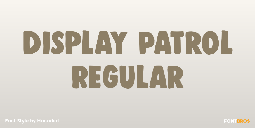 Display Patrol Regular Poster