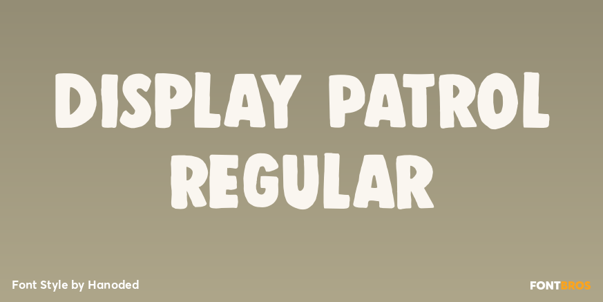 Display Patrol Regular Poster