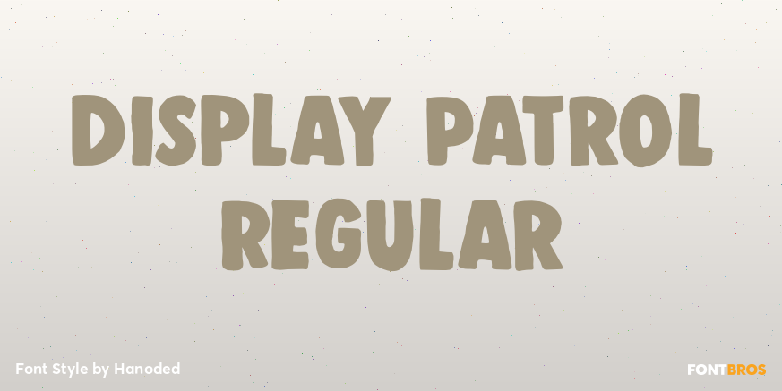 Display Patrol Regular Poster