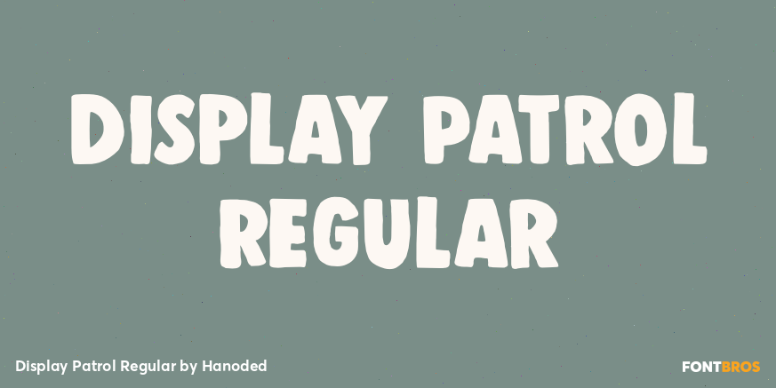 Display Patrol Regular Poster