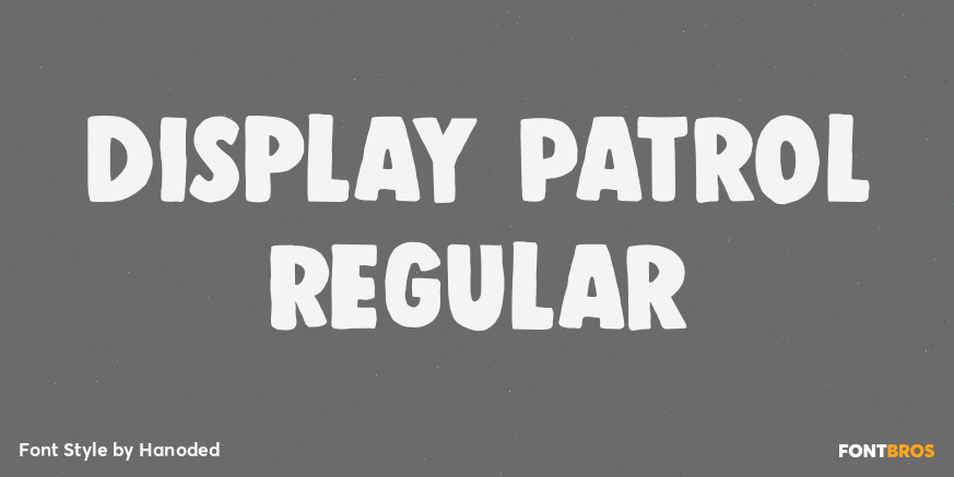 Display Patrol Regular Poster