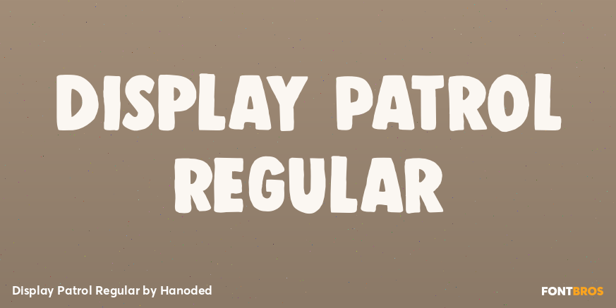 Display Patrol Regular Poster