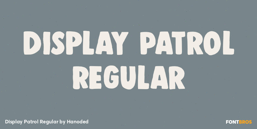 Display Patrol Regular Poster