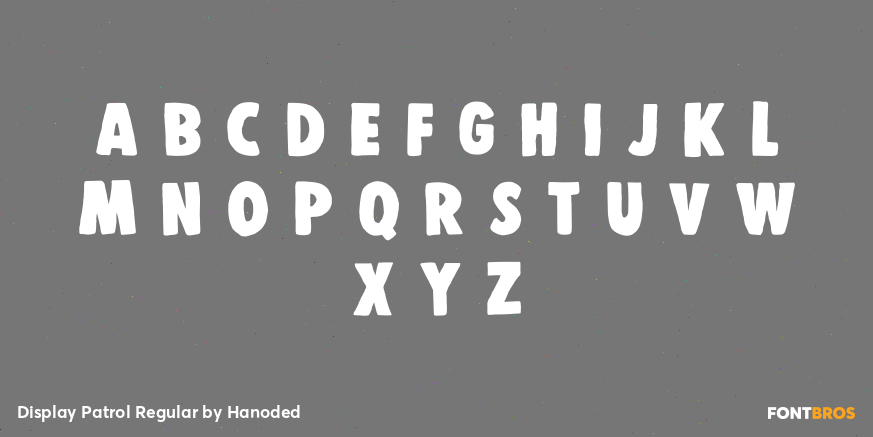 Display Patrol Regular Font Poster #3