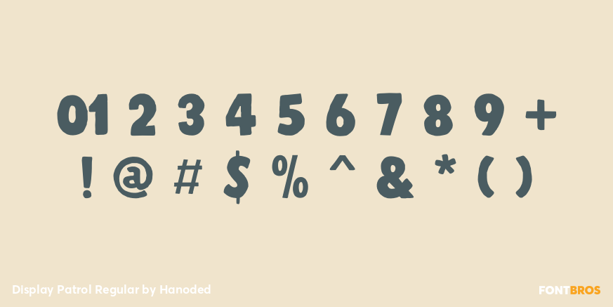 Display Patrol Regular Font Poster #4