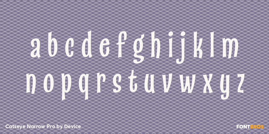 Catseye Narrow Pro Font Poster #1