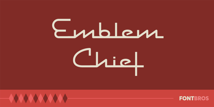 Emblem Chief Font Poster