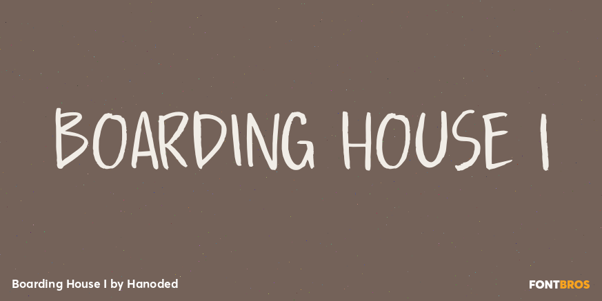 Boarding House I Font Poster #1