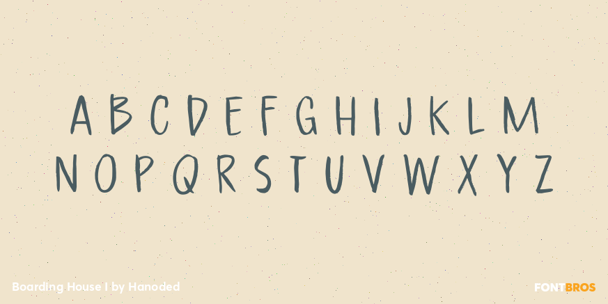 Boarding House I Font Poster #2