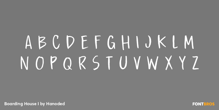 Boarding House I Font Poster #3