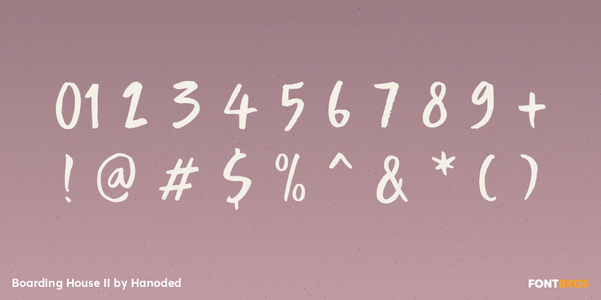 Boarding House II Font Poster #1