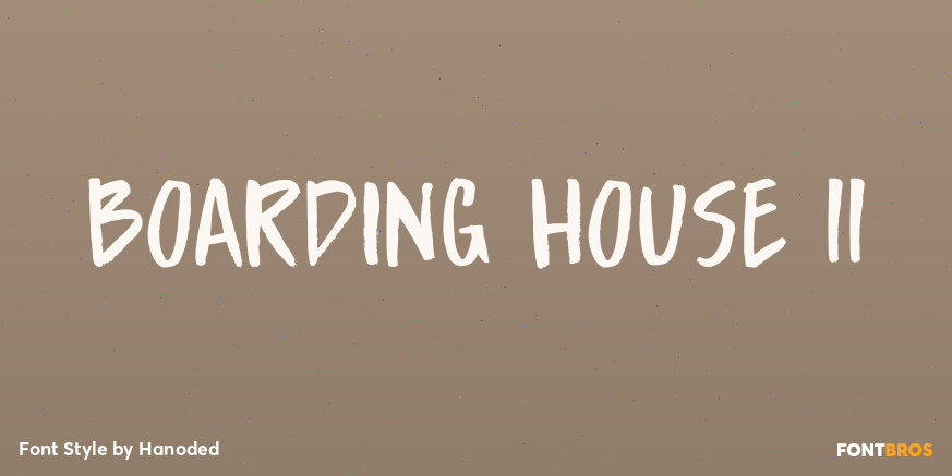 Boarding House II Font Poster #1