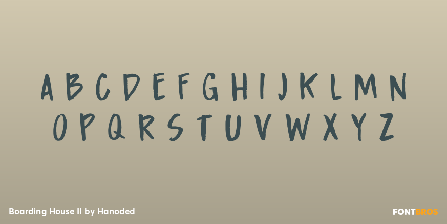 Boarding House II Font Poster #2