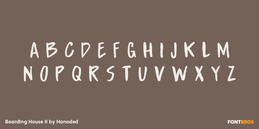 Boarding House II Font Poster #3