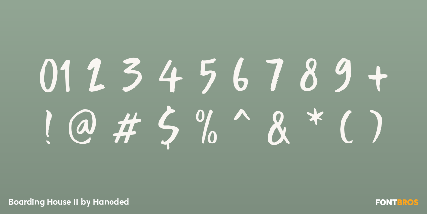 Boarding House II Font Poster #4