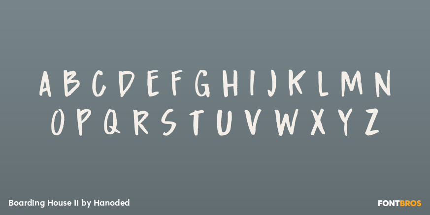 Boarding House II Font Poster #1