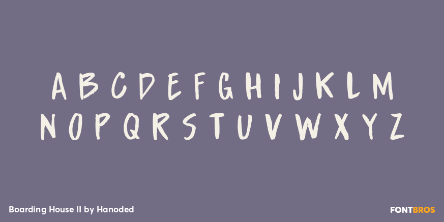 Boarding House II Font Poster #1