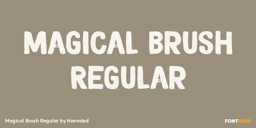 Magical Brush Regular Font Poster #1