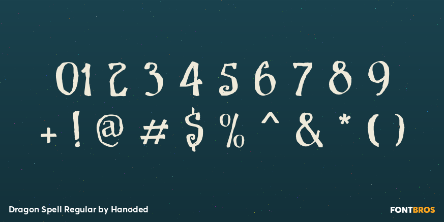 Dragon Spell Regular Font Poster #1