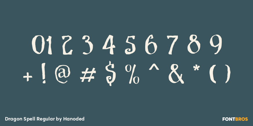 Dragon Spell Regular Font Poster #4