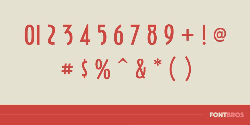 Guest Check Font Poster #1