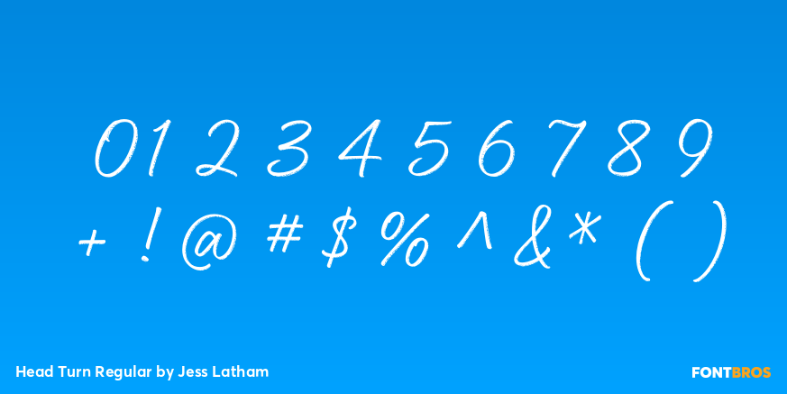 Head Turn Regular Font Poster #4