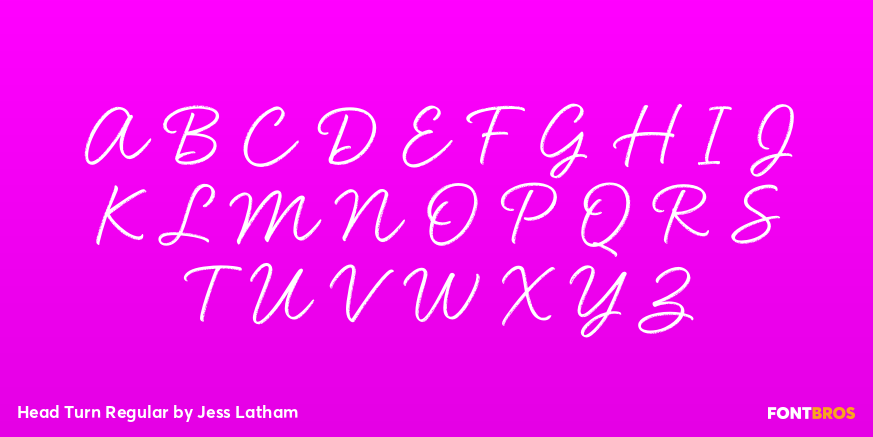 Head Turn Regular Font Poster #2