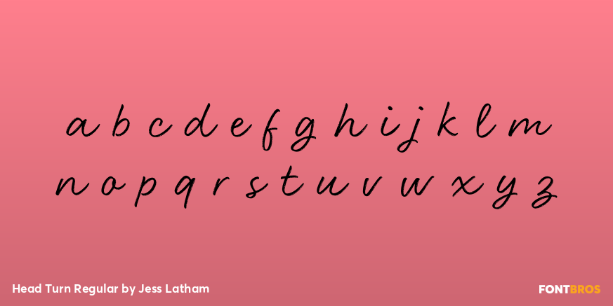 Head Turn Regular Font Poster #3